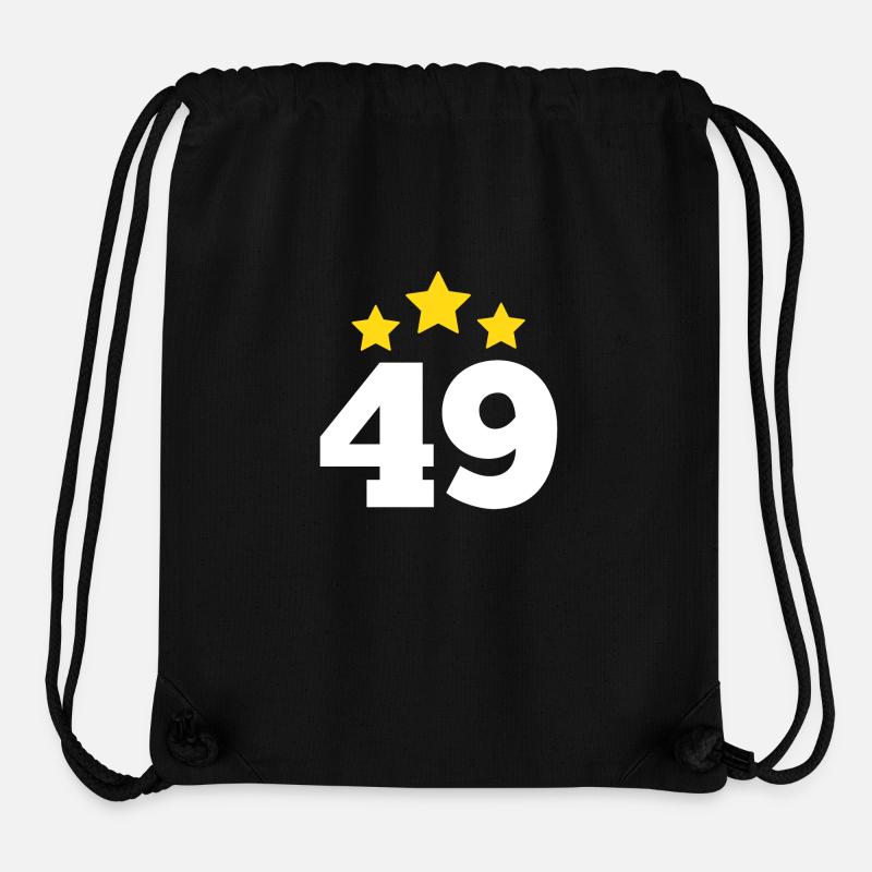 49 Years Star - 49th Anniversary Gift - Stanley/Stella Recycled Gym Bag - black