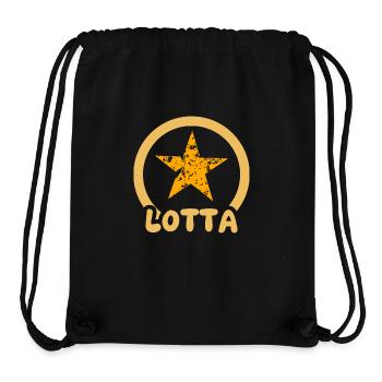 Lotta als Vorname - Stanley/Stella recycelter Gym Bag - Schwarz - Vorne