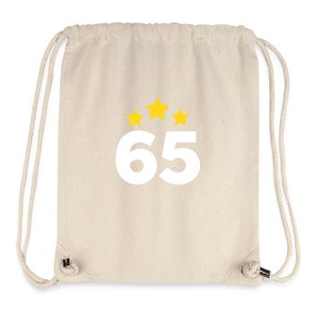65 Years Star - 65th Anniversary Gift - Stanley/Stella Recycled Gym Bag - natural - Front