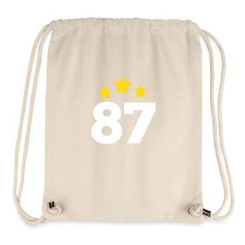 87 Years Star - 87th Anniversary Gift - Stanley/Stella Recycled Gym Bag - natural - Front