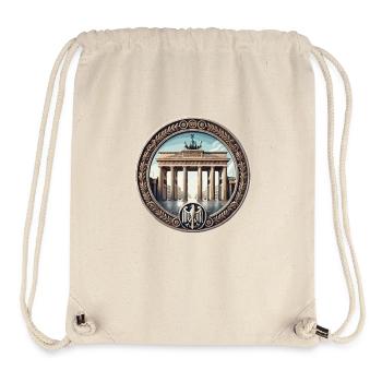 Brandenburger Tor - Stanley/Stella recycelter Gym Bag - Naturweiß - Vorne