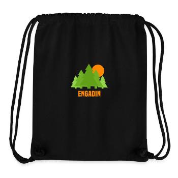 Engadin - Stanley/Stella recycelter Gym Bag - Schwarz - Vorne