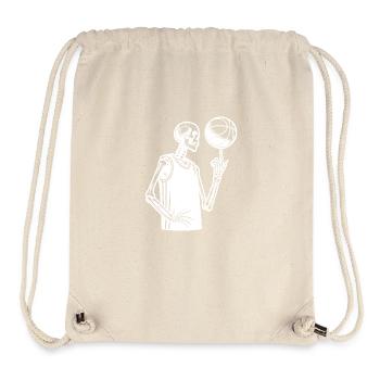 Halloween Skeleton Costume Basketball Style - Stanley/Stella Recycled Gym Bag - natural - Front