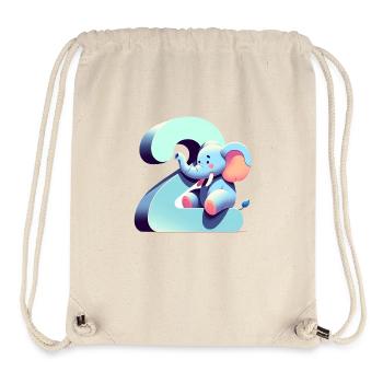 Kreative Kinderzahlen Kollektion - Stanley/Stella recycelter Gym Bag - Naturweiß - Vorne