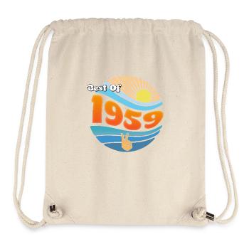 Retro 1959 – Celebrating 66 Legendary Years - Stanley/Stella Recycled Gym Bag - natural - Front