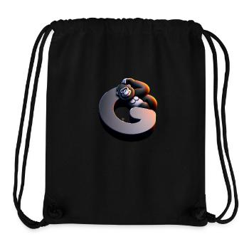 Lustiger Gorilla auf Buchstabe G - Stanley/Stella recycelter Gym Bag - Schwarz - Vorne