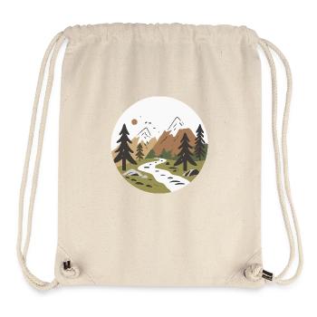 Mountain Hiking - Stanley/Stella Recycled Gym Bag - natural - Front
