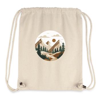 Mountain Hiking - Stanley/Stella Recycled Gym Bag - natural - Front