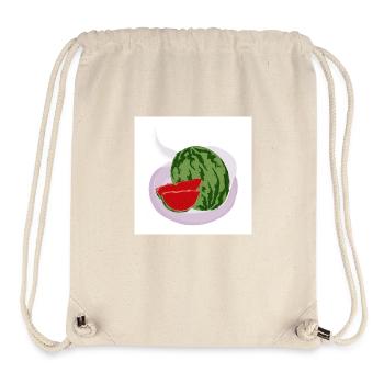 Rote Wassermelone - Stanley/Stella recycelter Gym Bag - Naturweiß - Vorne