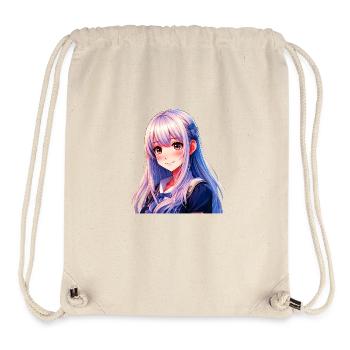 Anime Manga Fille - Sac à cordon recyclé Stanley/Stella - blanc naturel - Devant