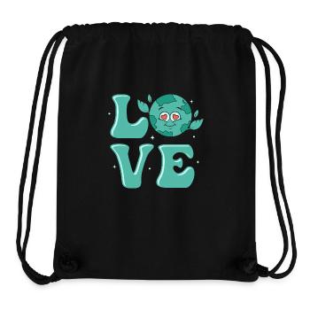 Love Earth Day Environmental Planet - Stanley/Stella recycelter Gym Bag - Schwarz - Vorne