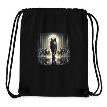 Mâle alpha - Sac à cordon recyclé Stanley/Stella - noir - Devant