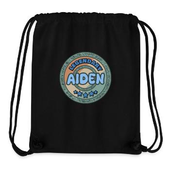 Gift for Aiden - Stanley/Stella Recycled Gym Bag - black - Front
