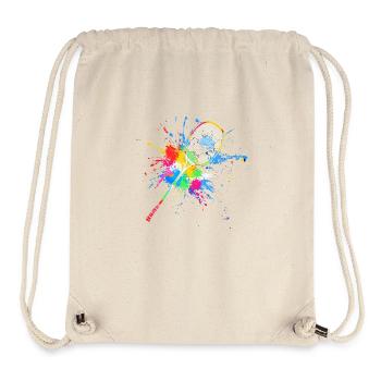 Colorful Badminton Racket Badminton - Stanley/Stella Recycled Gym Bag - natural - Front
