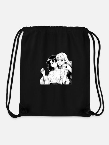 Manga Anime Girls - Stanley/Stella Recycled Gym Bag - black