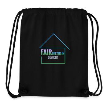 suche FairmieterIn - Stanley/Stella recycelter Gym Bag - Schwarz - Vorne