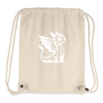 Fantasievoller Drache mit magischer Ausstrahlung - Stanley/Stella recycelter Gym Bag - Naturweiß - Vorne