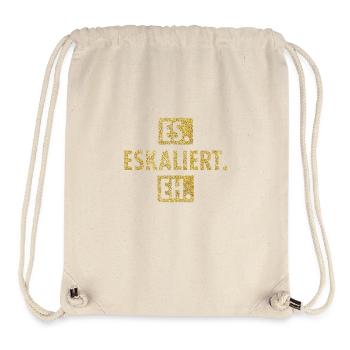 es eskalier eh Zeichenfläche 1 - Stanley/Stella recycelter Gym Bag - Naturweiß - Vorne