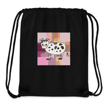 Cow - Stanley/Stella Recycled Gym Bag - black - Front