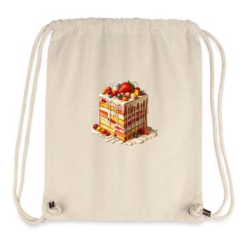 Leckere Torte - Stanley/Stella recycelter Gym Bag - Naturweiß - Vorne