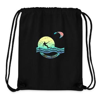 Kiter - Stanley/Stella recycelter Gym Bag - Schwarz - Vorne
