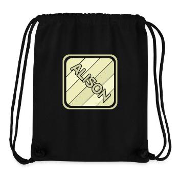 Gift for Alison - Stanley/Stella Recycled Gym Bag - black - Front