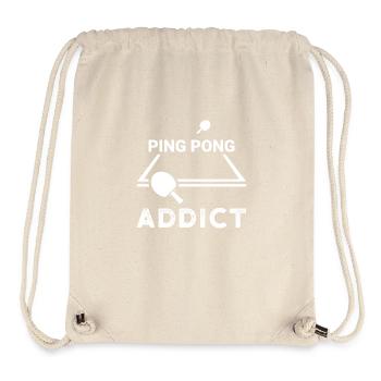 Ping Pong Addict Spruch Geschenk Sport Tischtennis - Stanley/Stella recycelter Gym Bag - Naturweiß - Vorne