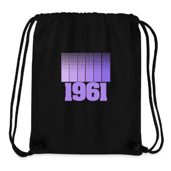 Born in 1961 - Stanley/Stella Recycled Gym Bag - black - Front