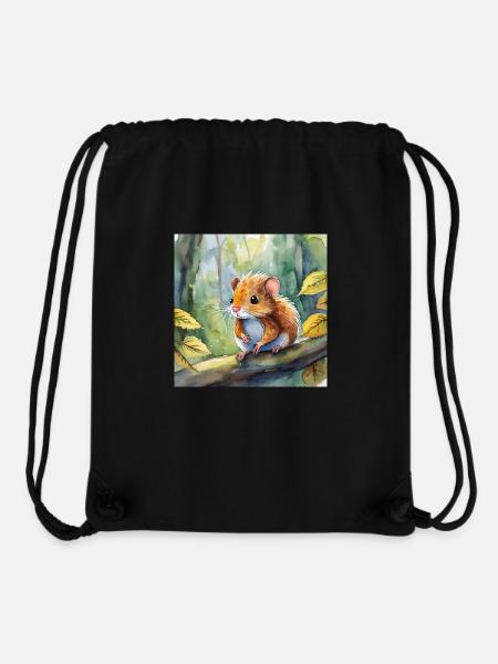 Waldbewohner Haselmaus - Stanley/Stella recycelter Gym Bag - Schwarz