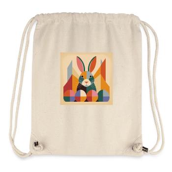 Easter Bunny No.09 - Stanley/Stella Recycled Gym Bag - natural - Front