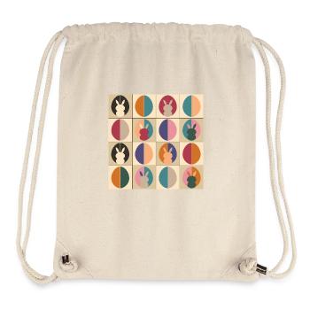Ostereier Design No.03 - Stanley/Stella recycelter Gym Bag - Naturweiß - Vorne