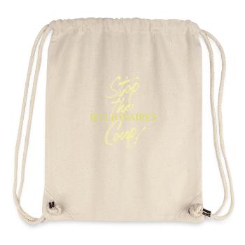 STOP THE BILLIONAIRES COUP - Stanley/Stella recycelter Gym Bag - Naturweiß - Vorne