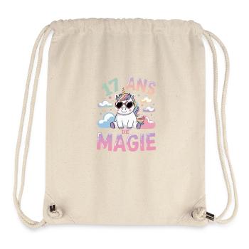 17 ans de magie - Sac à cordon recyclé Stanley/Stella - blanc naturel - Devant