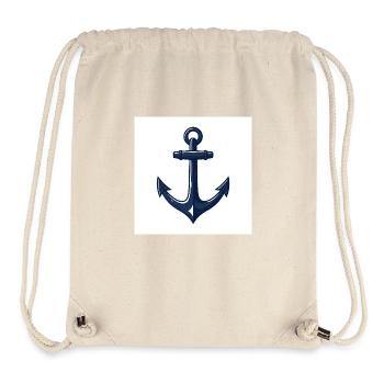 Drop anchor, cast off – adventure on the high seas - Stanley/Stella Recycled Gym Bag - natural - Front