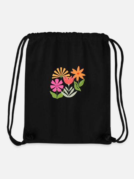 Blumenbeet - Stanley/Stella recycelter Gym Bag - Schwarz