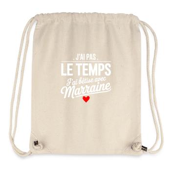 I silly with godmother - Stanley/Stella Recycled Gym Bag - natural - Front