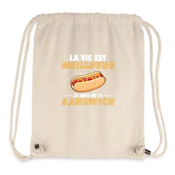 Sandwich-Humor - Stanley/Stella recycelter Gym Bag - Naturweiß - Vorne