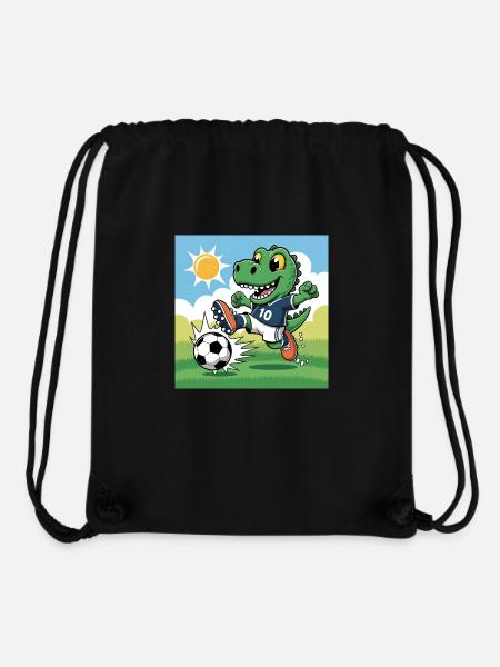 Dino Football - Stanley/Stella Recycled Gym Bag - black