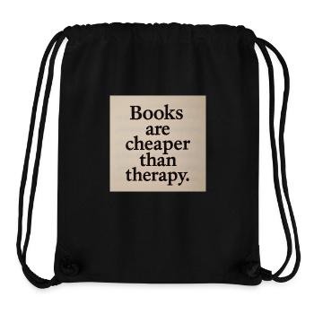 Bücher sind billiger als Therapien. - Stanley/Stella recycelter Gym Bag - Schwarz - Vorne