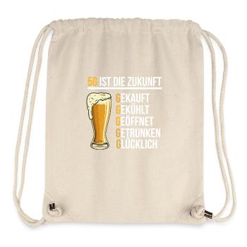 Bier lustig - Stanley/Stella recycelter Gym Bag - Naturweiß - Vorne