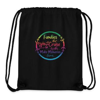 Family Cruise Memory Maker Design - Stanley/Stella Recycled Gym Bag - black - Front