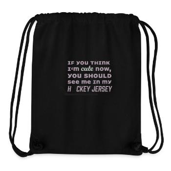 Hockey Cute Girl - Stanley/Stella recycelter Gym Bag - Schwarz - Vorne