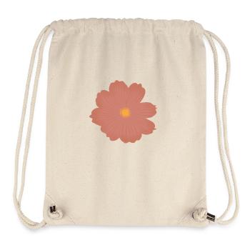 Pink Flower - Stanley/Stella Recycled Gym Bag - natural - Front