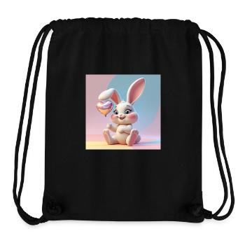 Zinzinuo – süßer Hase für alle - Stanley/Stella recycelter Gym Bag - Schwarz - Vorne