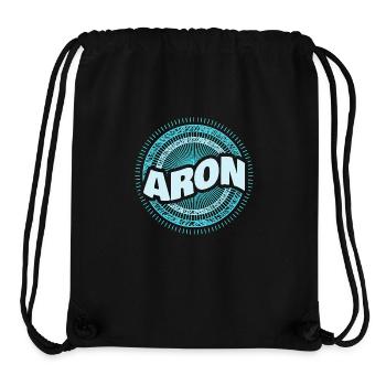 Geschenkidee Aron - Stanley/Stella recycelter Gym Bag - Schwarz - Vorne