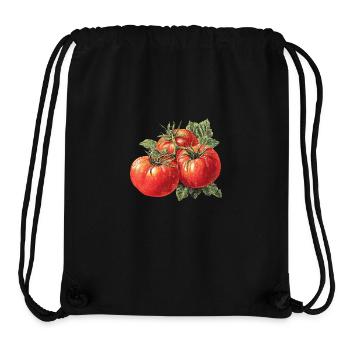 Tomate - Sac à cordon recyclé Stanley/Stella - noir - Devant