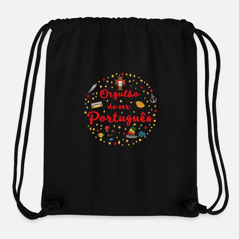 Orgulho - Sac à cordon recyclé Stanley/Stella - noir