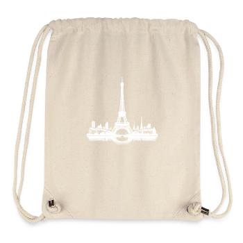 Eiffel Tower Romance Classic with City Contour - Stanley/Stella Recycled Gym Bag - natural - Front