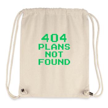 404 Pläne nicht gefunden | Retro-Pixel-Arcade-Meme - Stanley/Stella recycelter Gym Bag - Naturweiß - Vorne