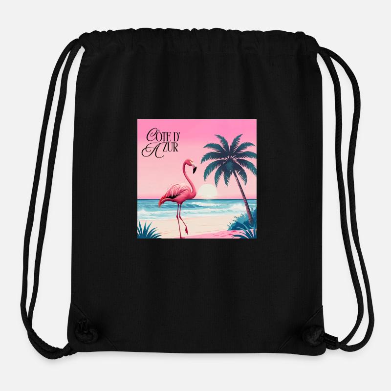 Flamingo - Stanley/Stella recycelter Gym Bag - Schwarz